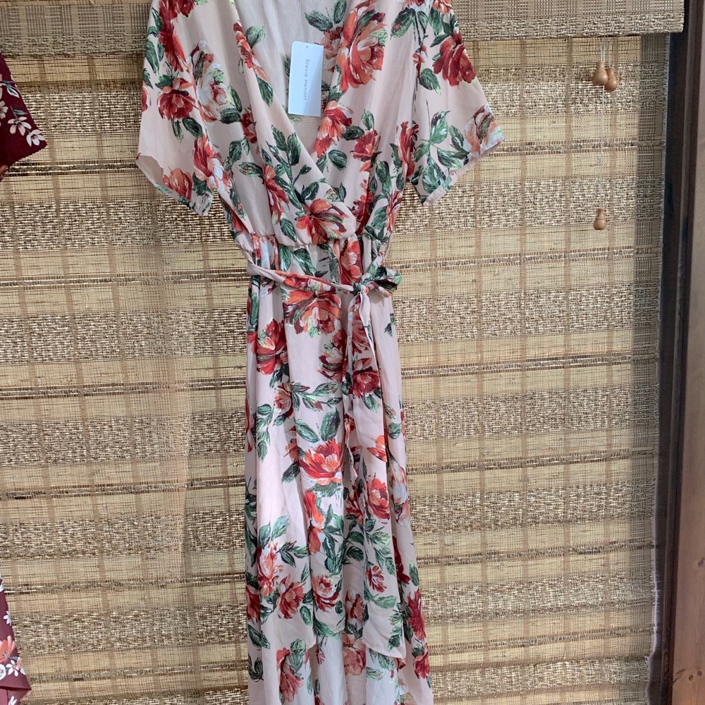 High-Low Floral Dress
